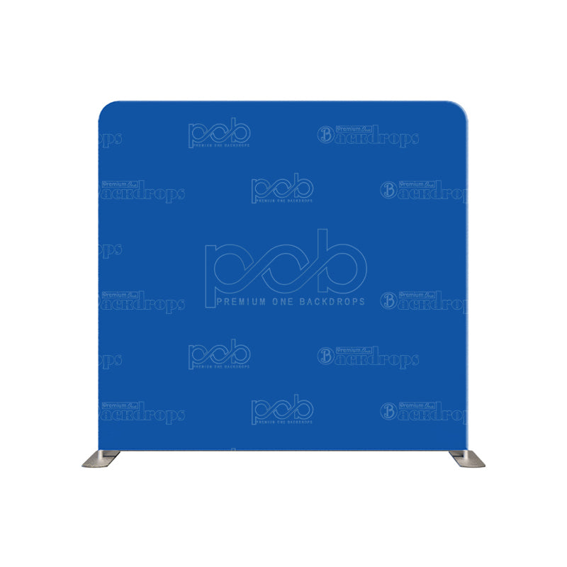 premium one pillowcover backdrops-Soildblue