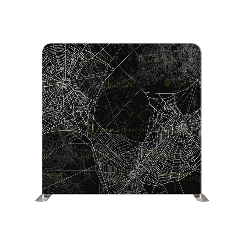 premium one pillow cover backdrops-Halloween Spider Web