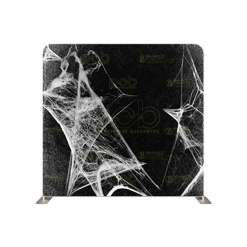 premium one pillow cover backdrops-Halloween Spiderweb