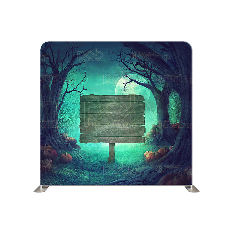 premium one pillow cover backdrops-Spooky Forest Entry