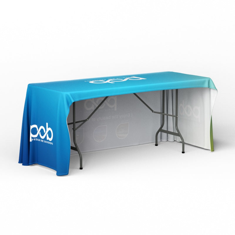 4ft 6ft 8ft Standard Table Covers with Open Back