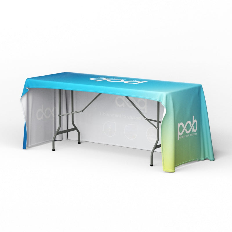 4ft 6ft 8ft Standard Table Covers with Open Back