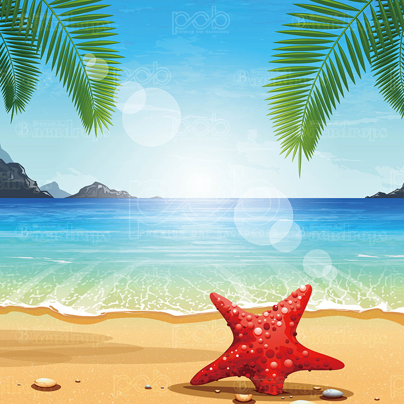 premium one pillowcover backdrops-Starfish