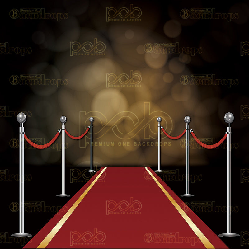 premium one pillowcover backdrops-Starlight Red Carpet