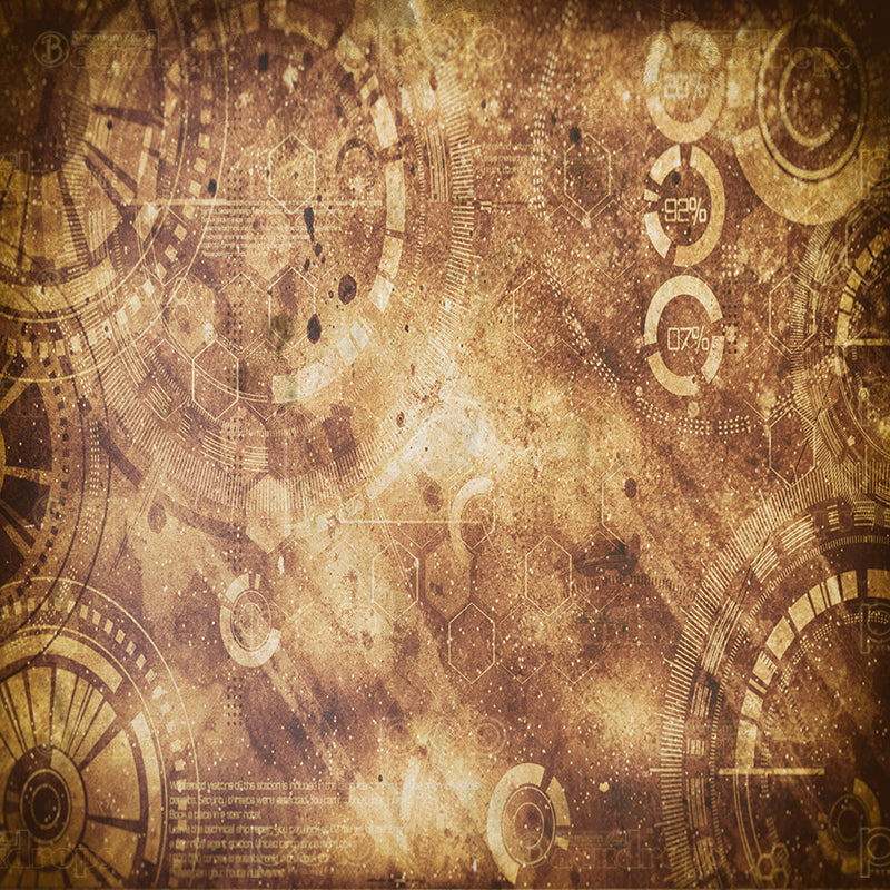 premium one pillowcover backdrops-Steampunk