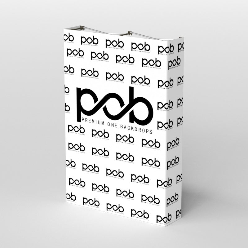 Step and Repeat Straight Fabric Pop Up Display With Sides