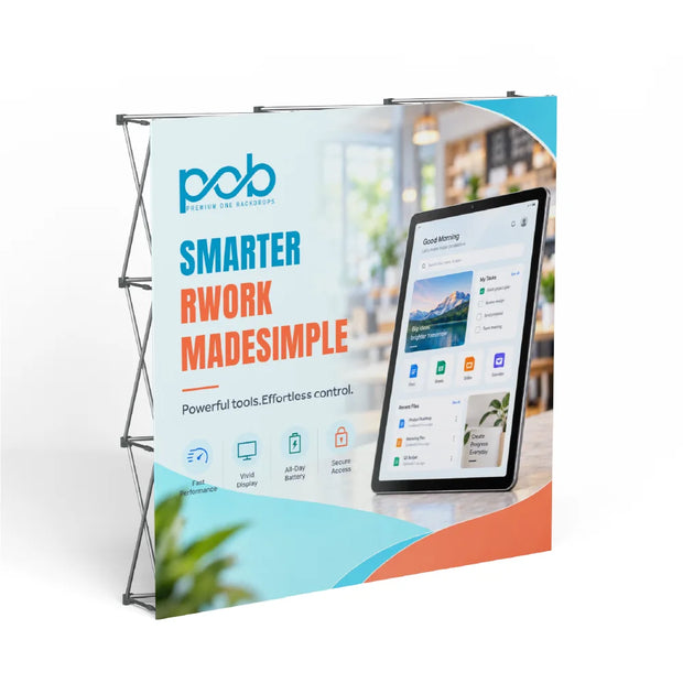 Straight Fabric Pop Up Display