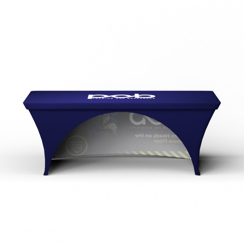 4ft 6ft 8ft Stretch Table Covers with Open Back