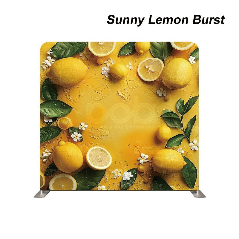 Pillow Cover Backdrop (Sunny Lemon Burst)