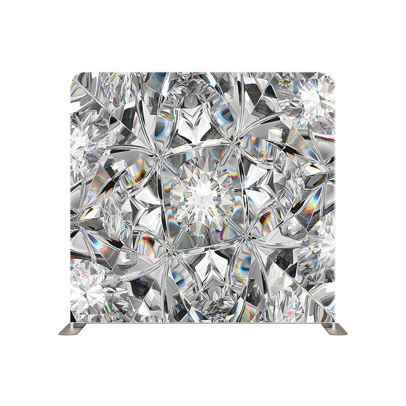 premium one pillow cover backdrops-Super 3D Crystal Geometric