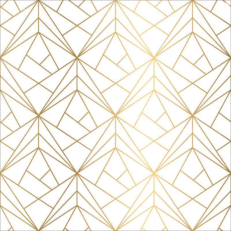 premium one pillowcover backdrops-Super white gold geometric