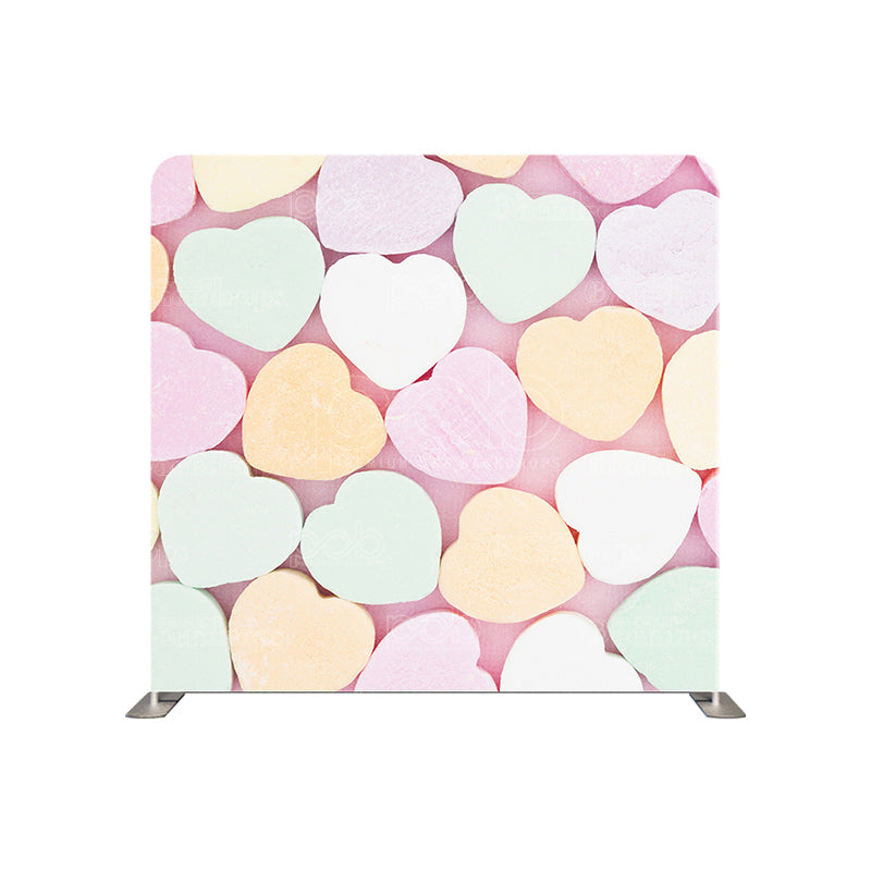 premium one pillowcover backdrops-Sweet heart Candy