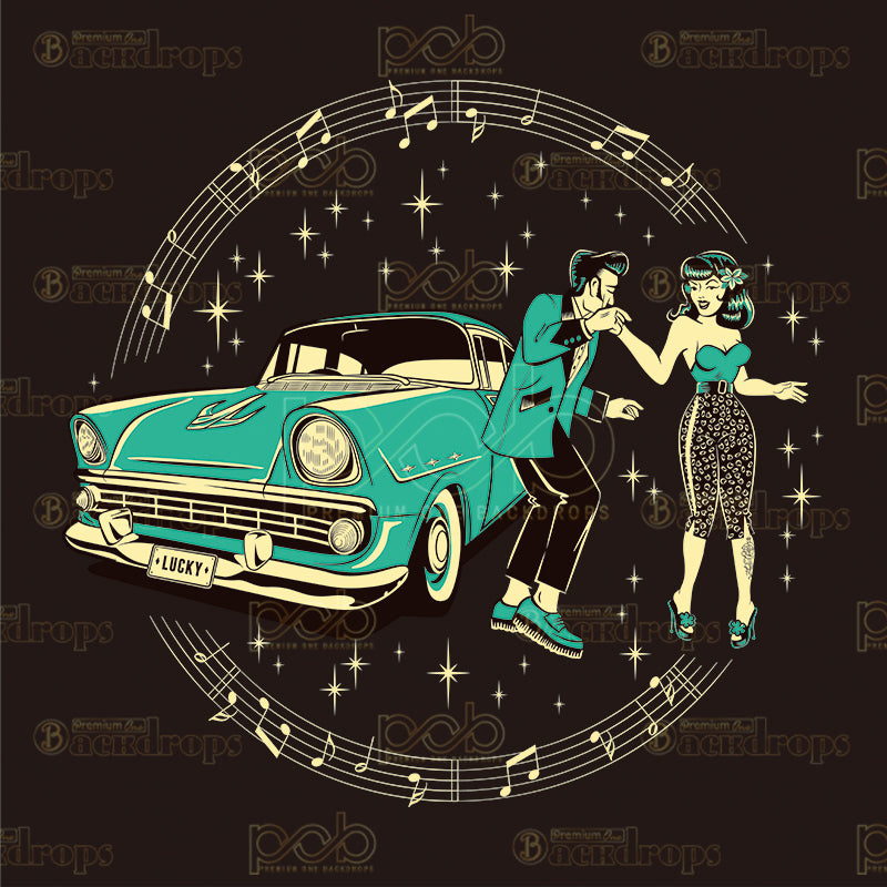 premium one pillowcover backdrops-Take Me To The Drive In