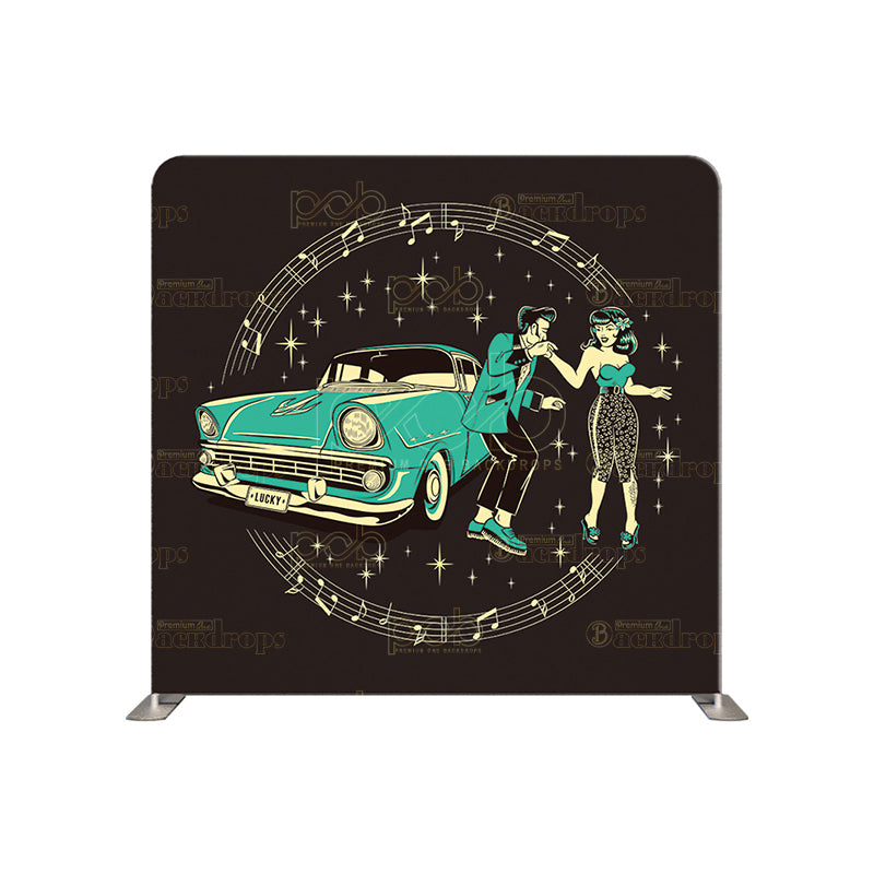 premium one pillowcover backdrops-Take Me To The Drive In