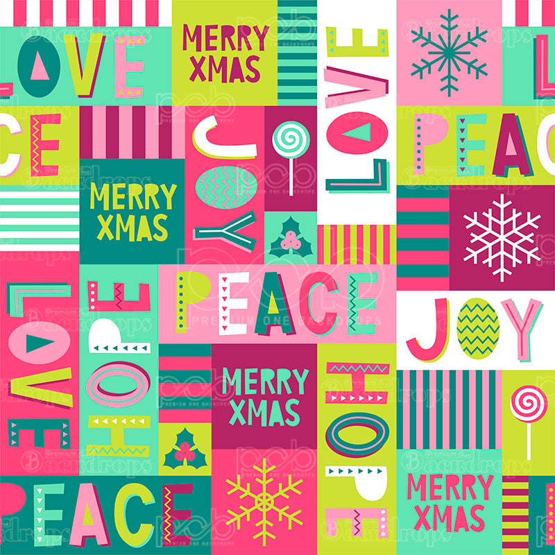 premium one pillowcover backdrops-The Joy Of Christmas