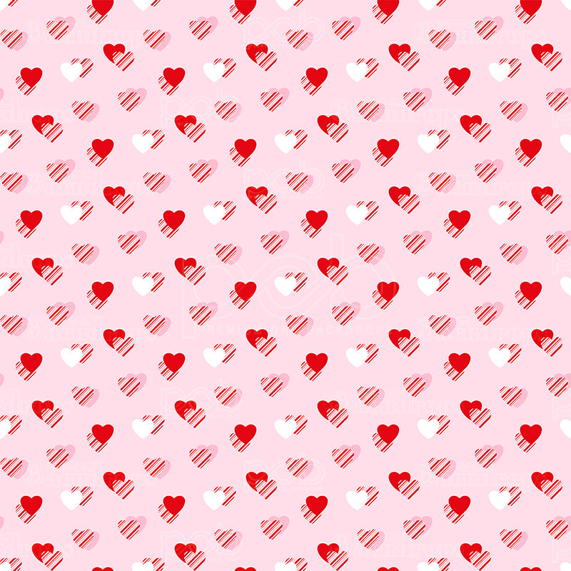 premium one pillowcover backdrops-Tiny Hearts