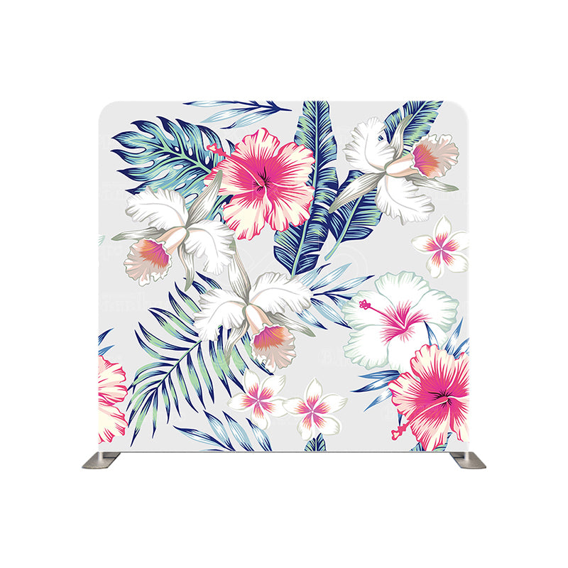 premium one pillow cover backdrops-Tropic Flowers