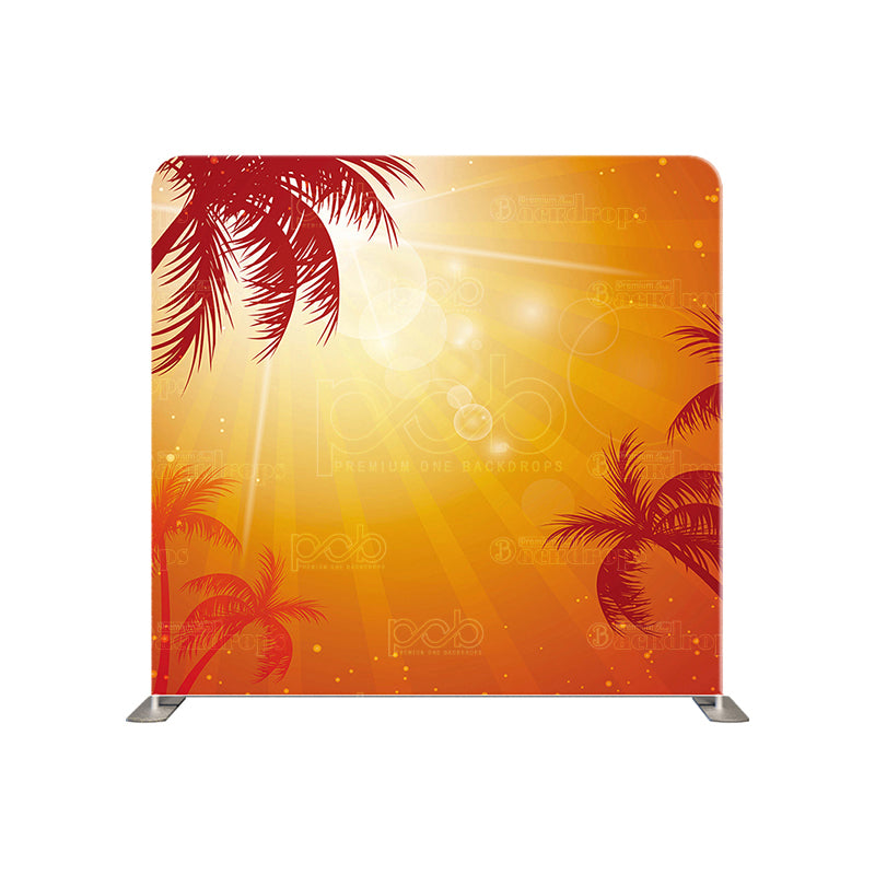 premium one pillow cover backdrops-Tropical Beam