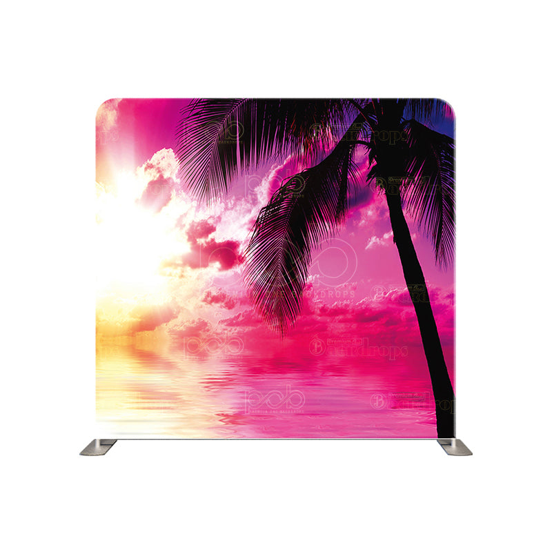 premium one pillow cover backdrops-Tropical Sunset