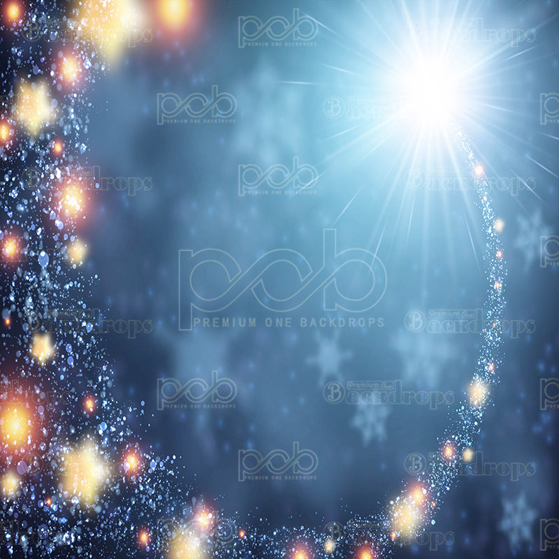 premium one pillowcover backdrops-Twinkle Star Holiday