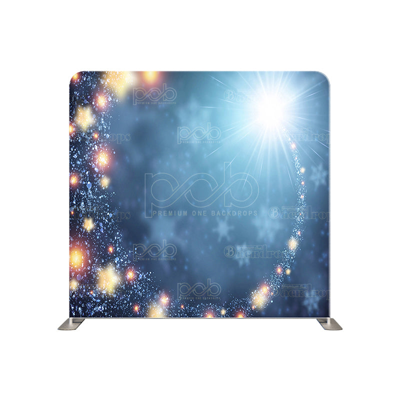 premium one pillow cover backdrops-Twinkle Star Holiday