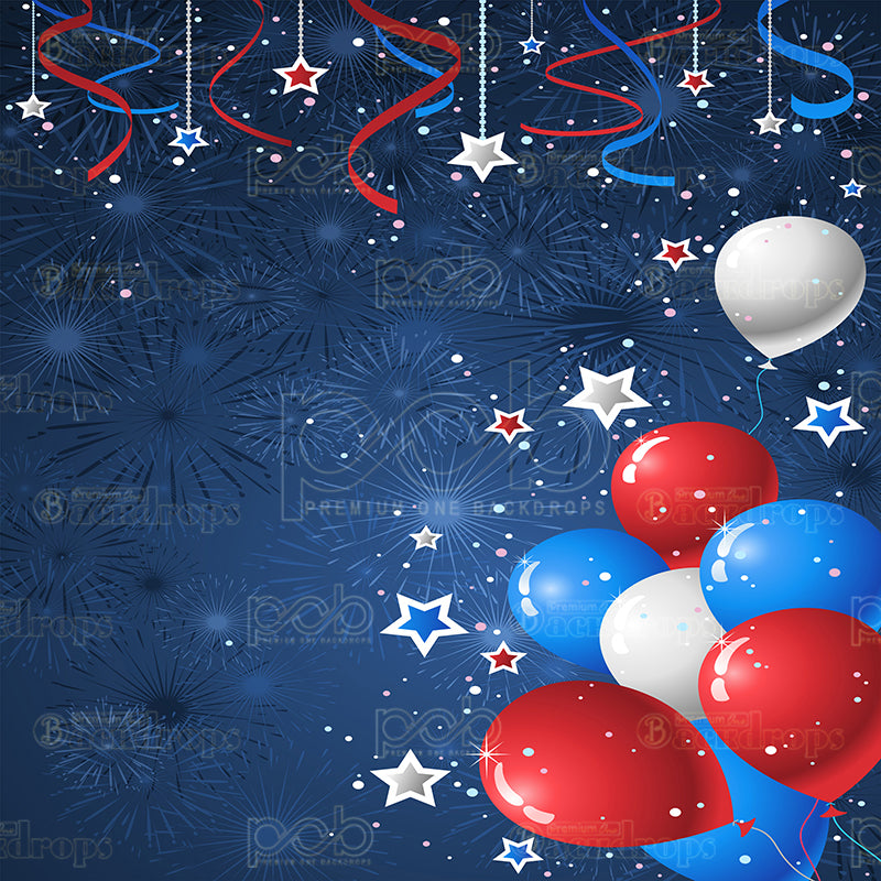 premium one pillowcover backdrops-USA CELEBRATION BALLOONS