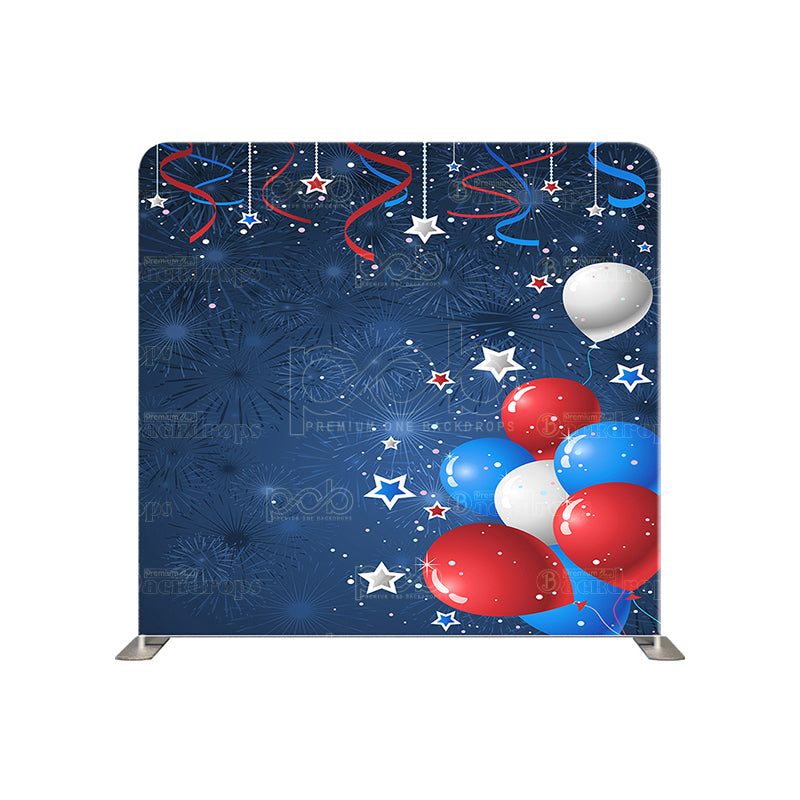 premium one pillow cover backdrops-USA CELEBRATION BALLOONS