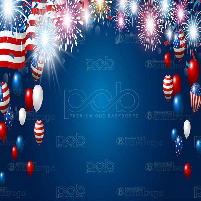 premium one pillowcover backdrops-USA Celebration