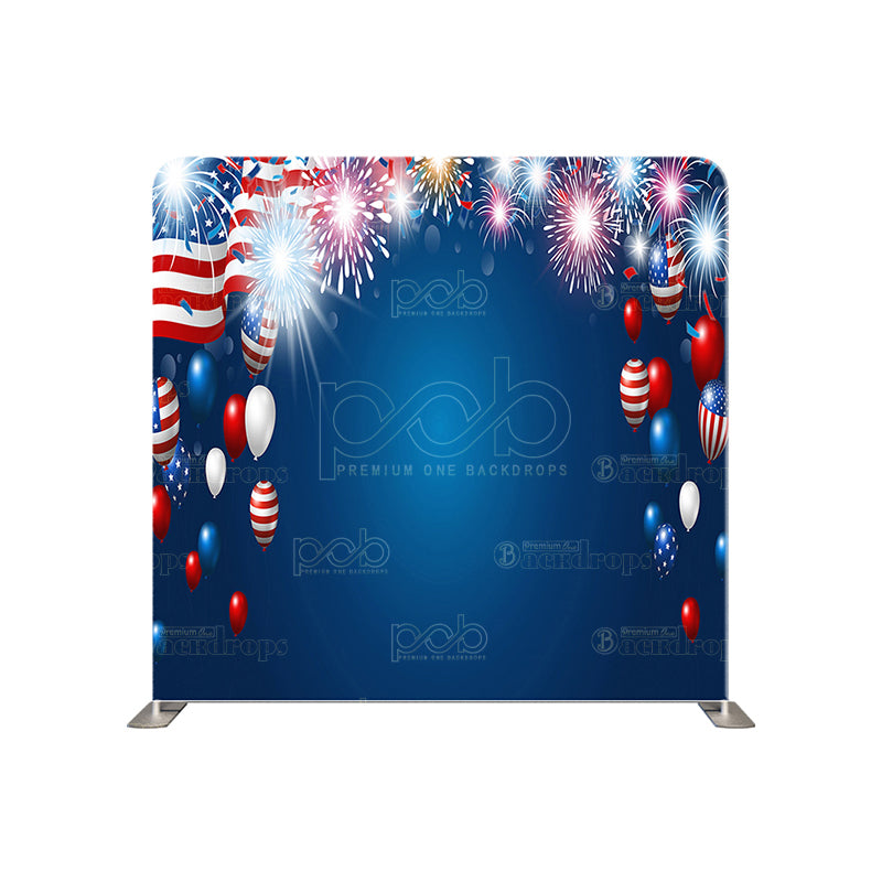 premium one pillow cover backdrops-USA Celebration