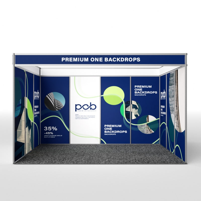 Shell Scheme Exhibition Graphics for 13.2ft Wide x 10ft Depth Booth
