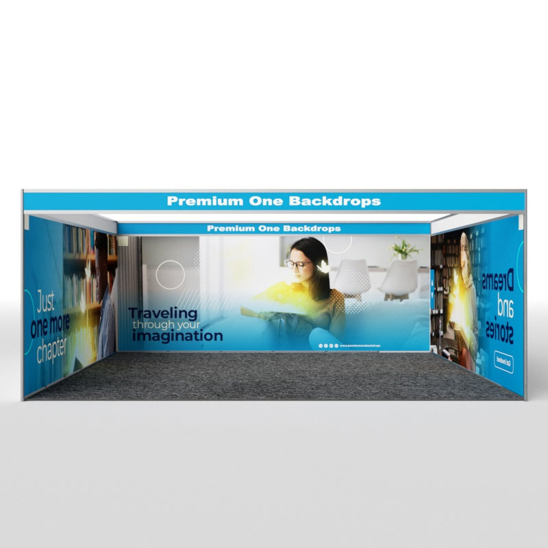 U Shaped Shell Scheme Exhibition Graphics ( Full Coverage Seamless)