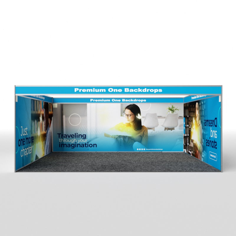 U Shaped Shell Scheme Exhibition Graphics ( Full Coverage Seamless)