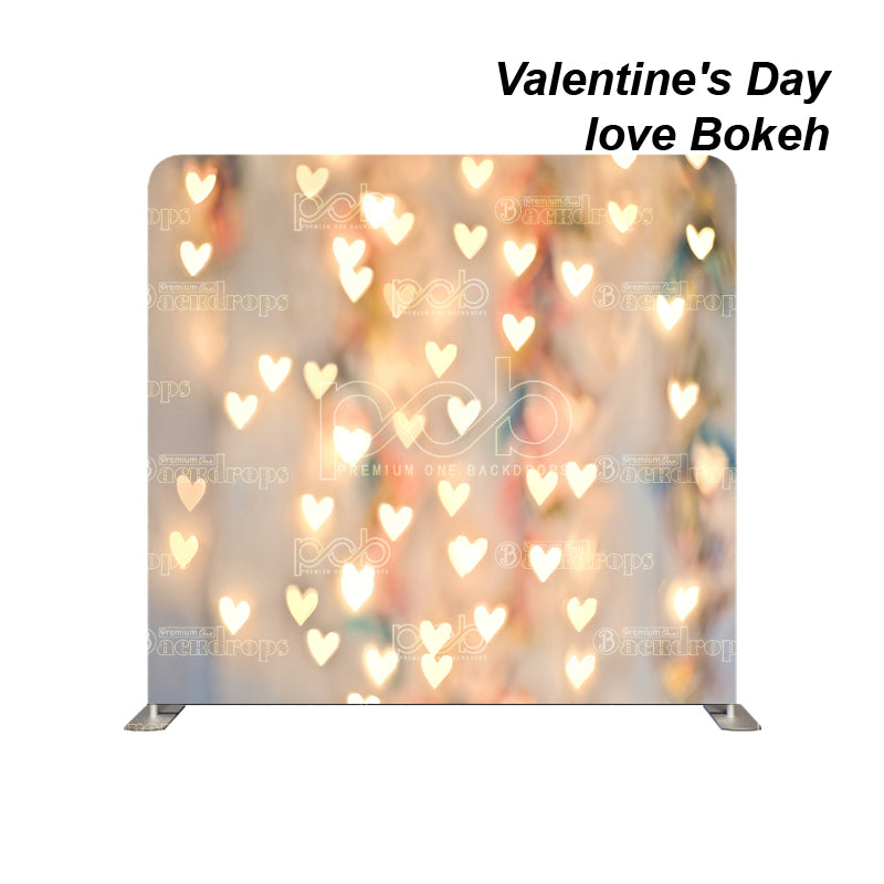 premium one pillowcover backdrops-Valentine's Day love Bokeh