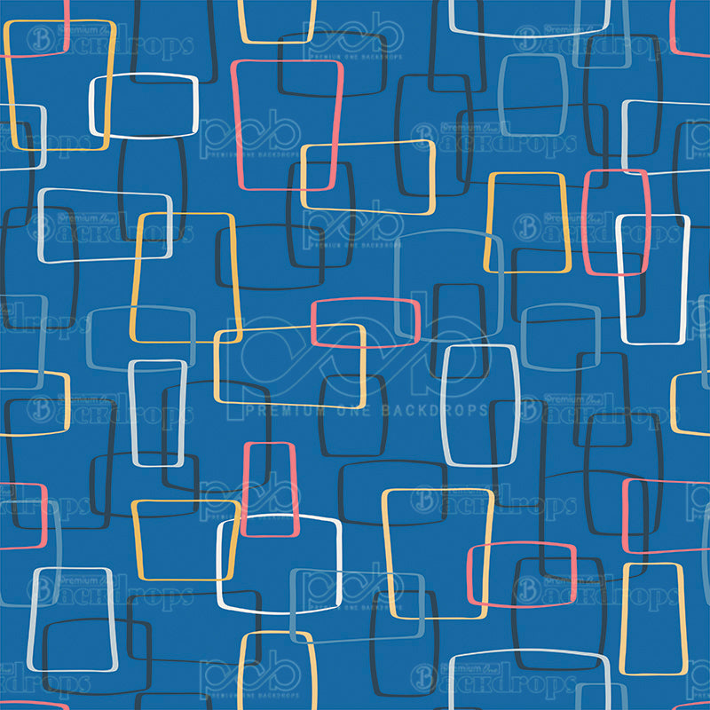 premium one pillowcover backdrops-Vintage Modern Shapes