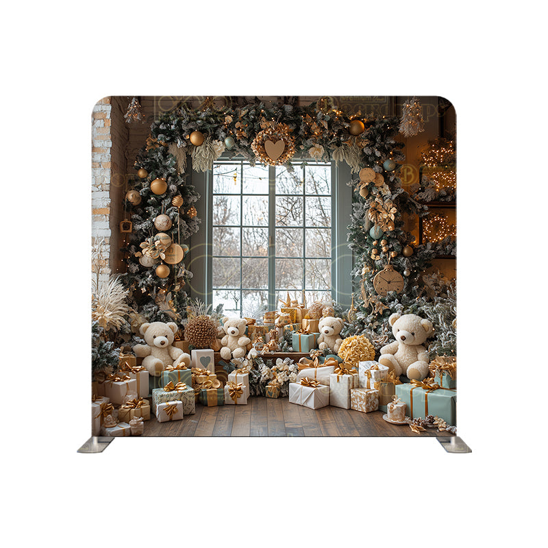 premium one pillowcover backdrops-Warm And Cozy Christmas Room