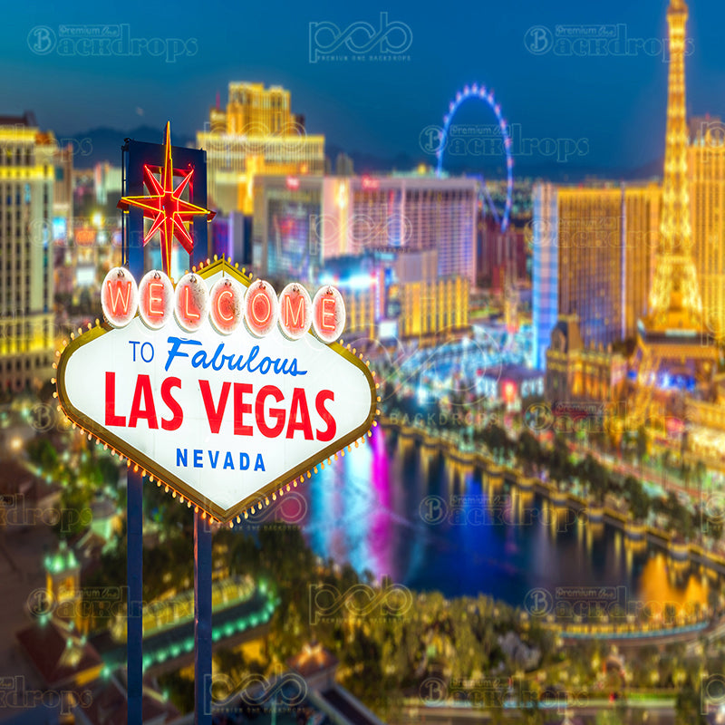 premium one pillowcover backdrops-Welcome to Vegas