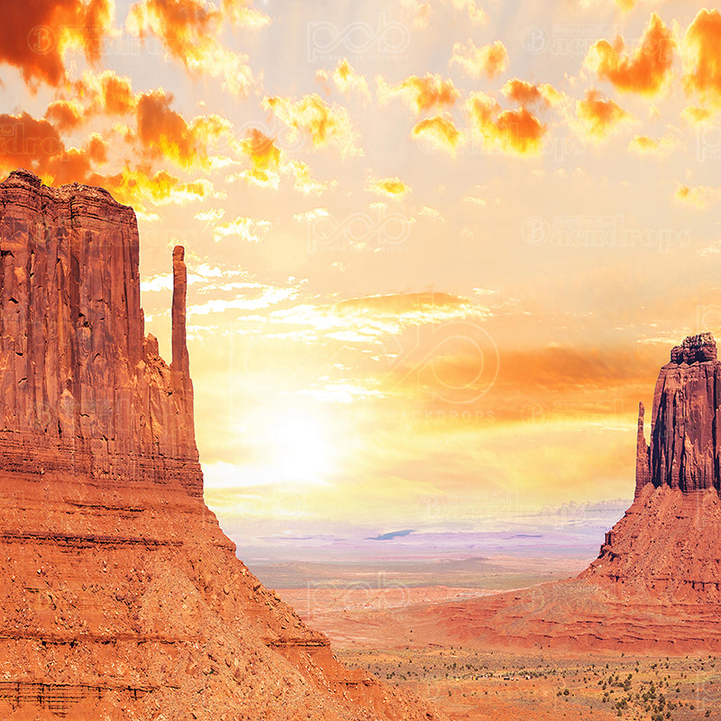 premium one pillowcover backdrops-Western Sunset