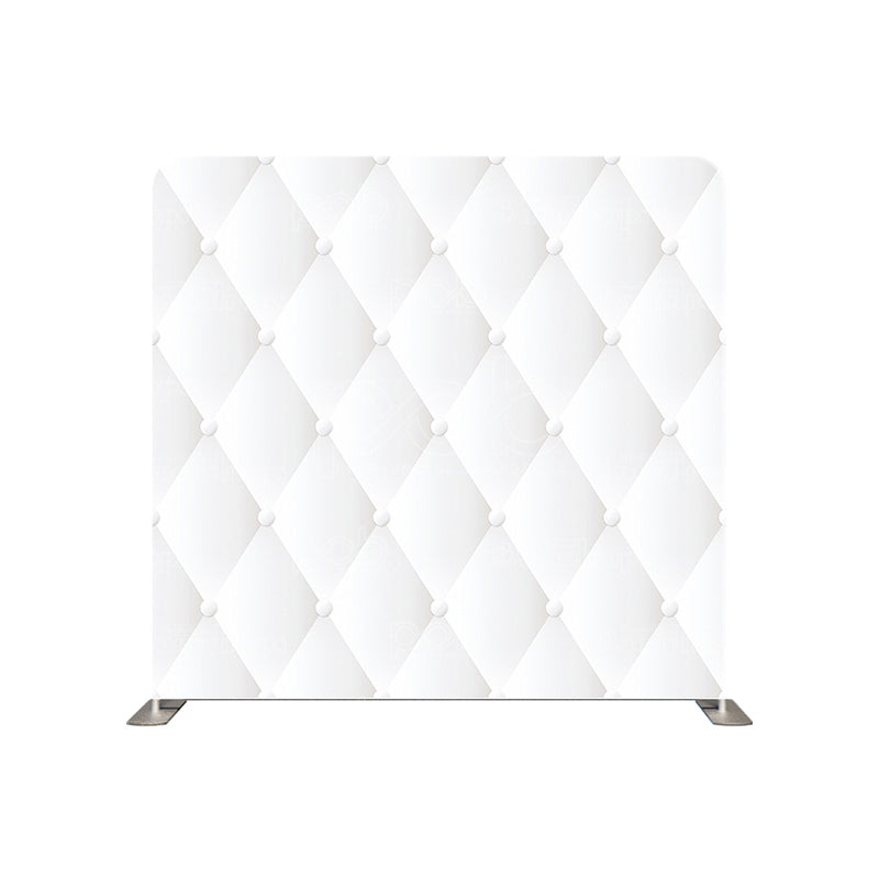 premium one pillow cover backdrops-White Leather