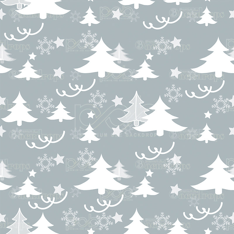 premium one pillowcover backdrops-White Tree