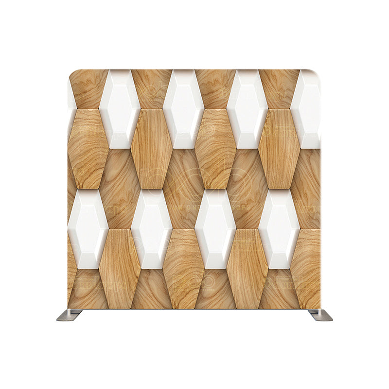 premium one pillow cover backdrops-White Wood