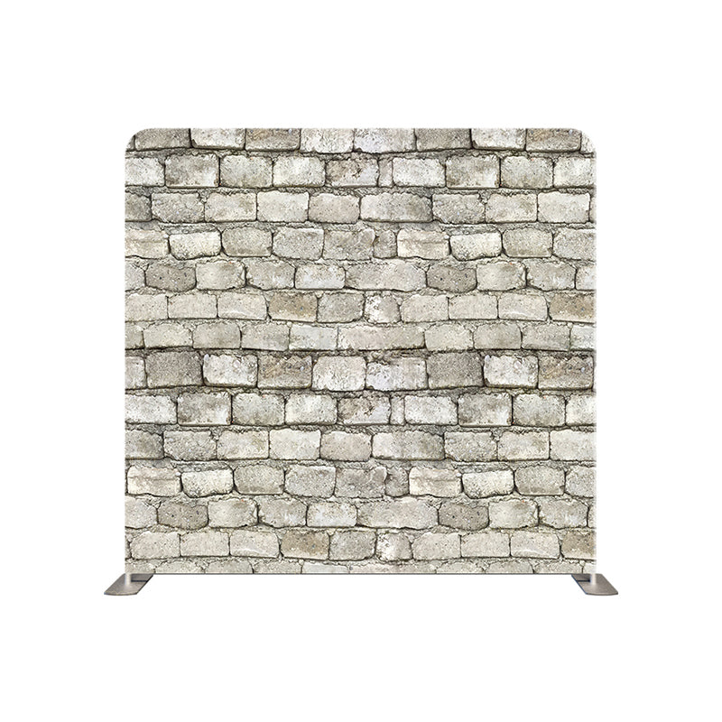 premium one pillowcover backdrops-White wash Brick Wall