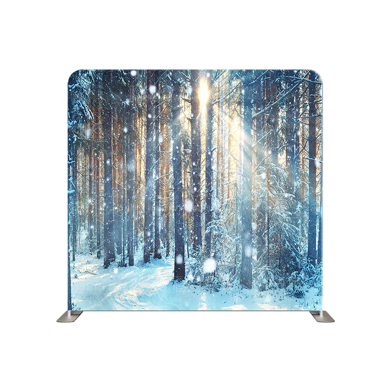 premium one pillowcover backdrops-Winter Woods