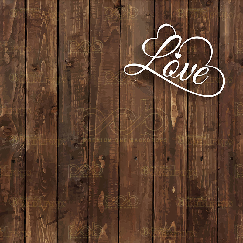 premium one pillowcover backdrops-Wood Love Right