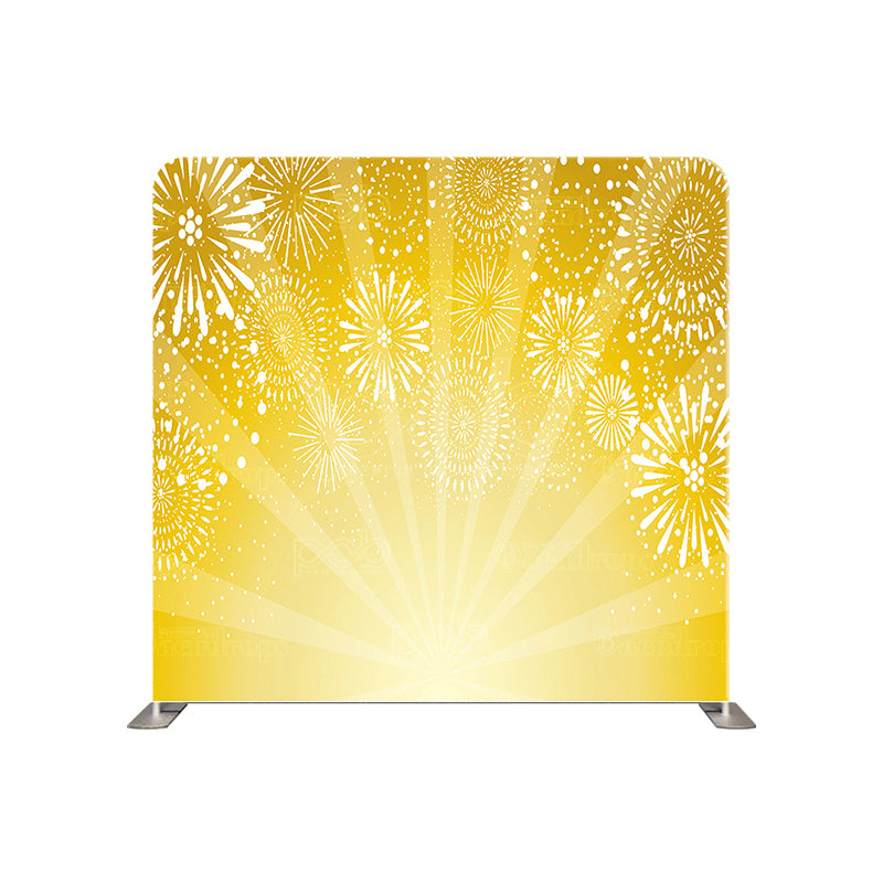 premium one pillow cover backdrops-Yellow Festive