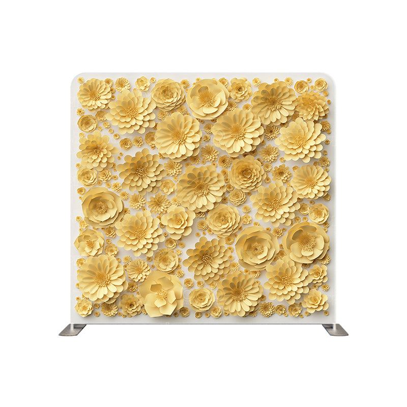 premium one pillow cover backdrops-Yellow Floral