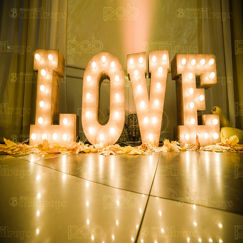 premium one pillowcover backdrops-a love that glows