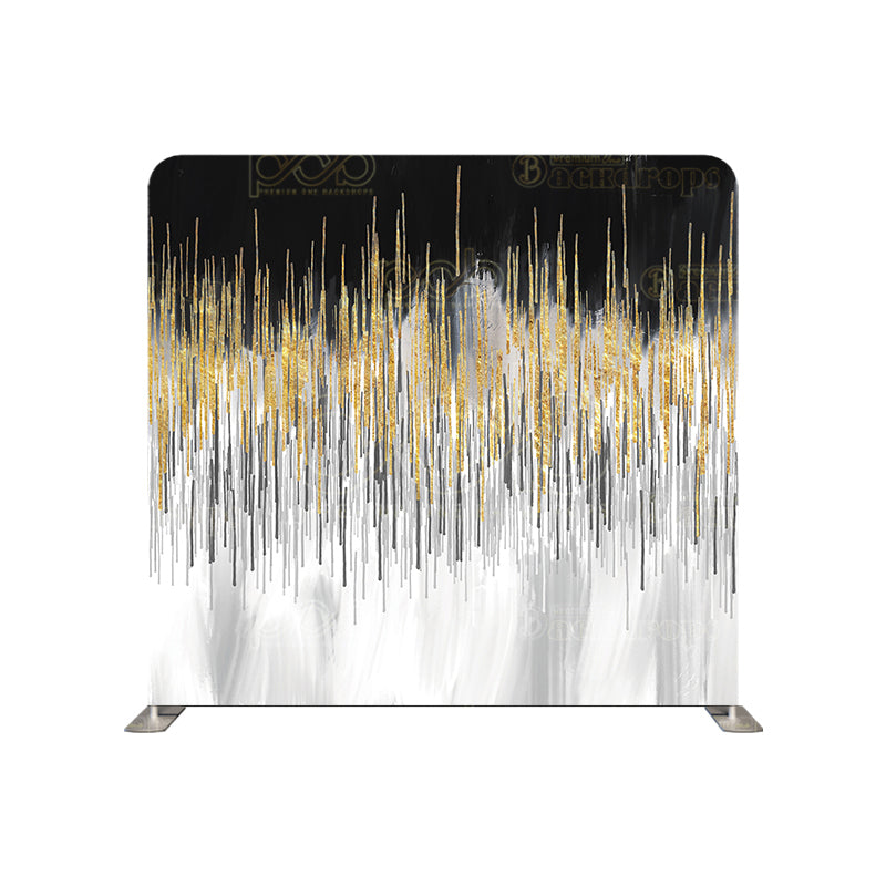 Pillow Cover Backdrop (black And Gold oil Painting)