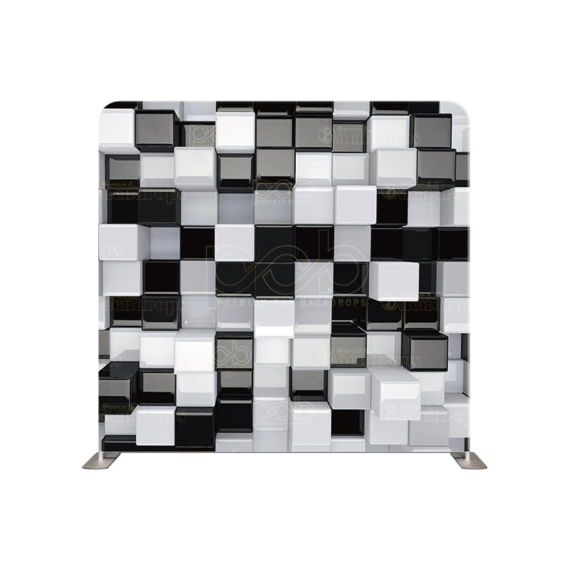 premium one pillowcover backdrops-3d cubes