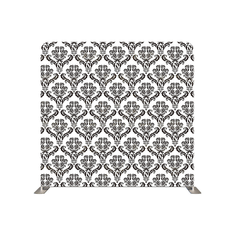 premium one pillowcover backdrops-damask floral pattern