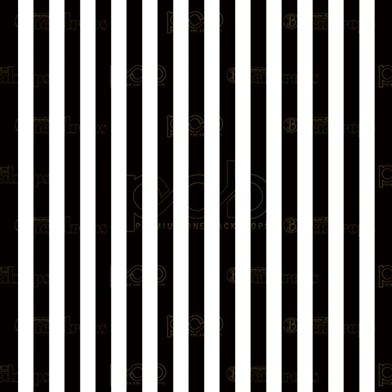 premium one pillowcover backdrops-black and white strip